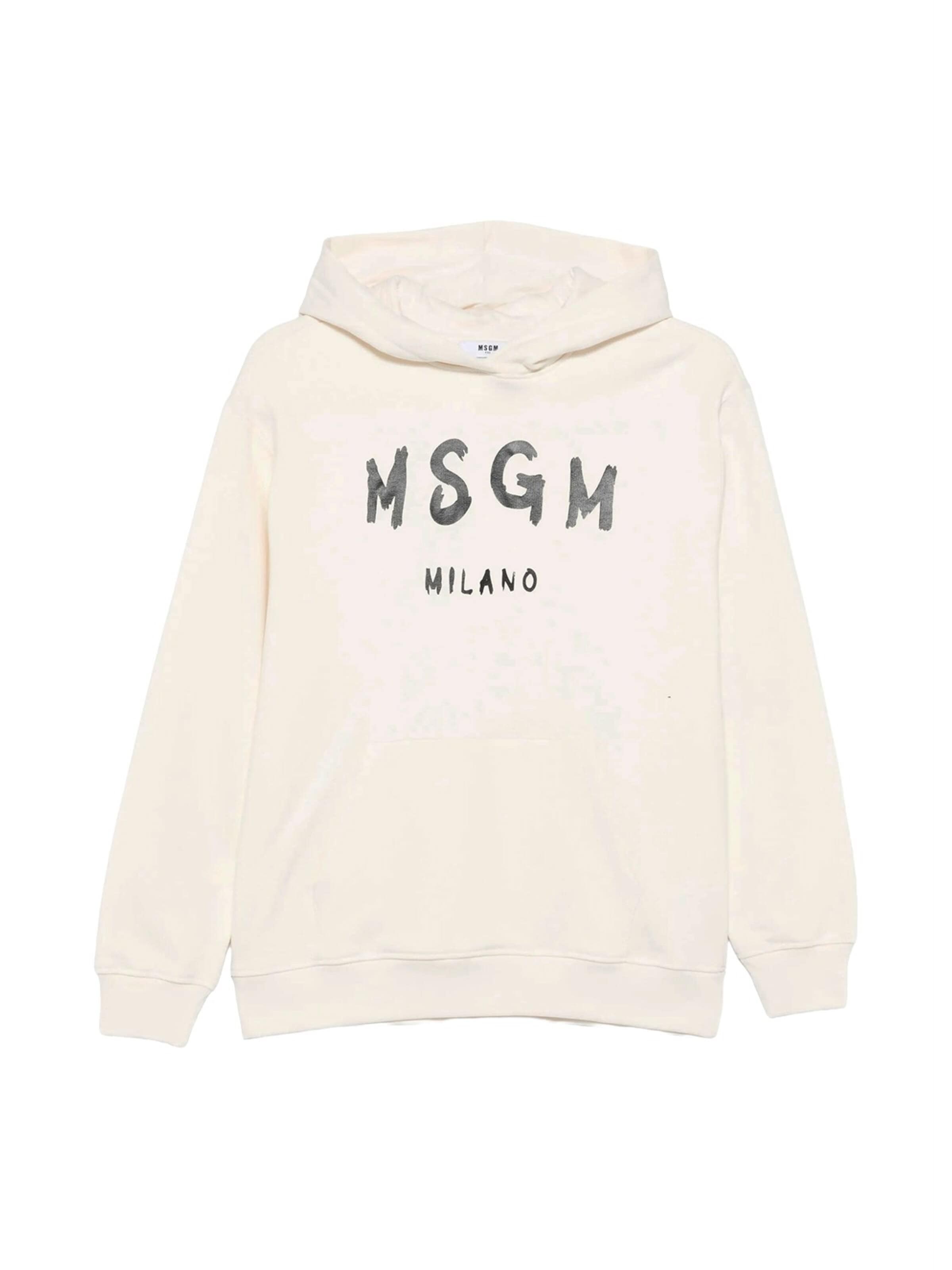 MSGM Sweatshirt in Beige: front