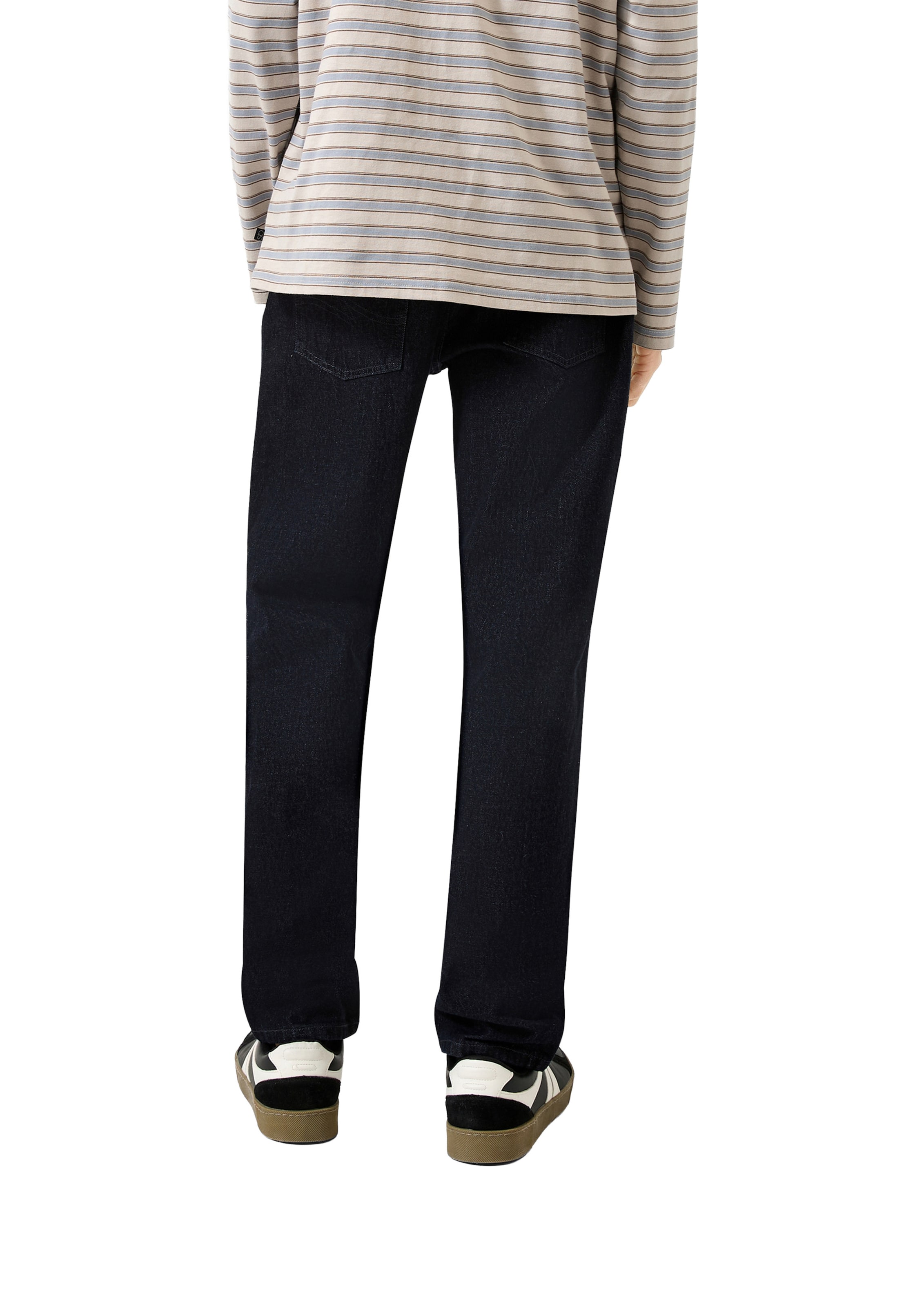 QS Regular Jeans in Blauw: terug