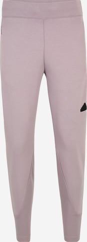 Effilé Pantalon de sport 'Z.N.E. Premium' ADIDAS SPORTSWEAR en violet : devant