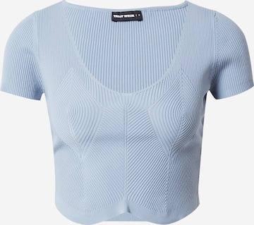 Top in maglia di Tally Weijl in blu: frontale