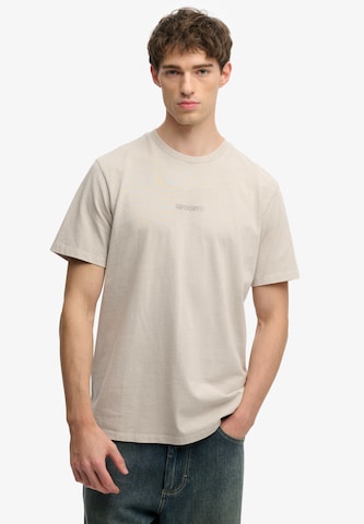 T-Shirt Superdry en gris : devant