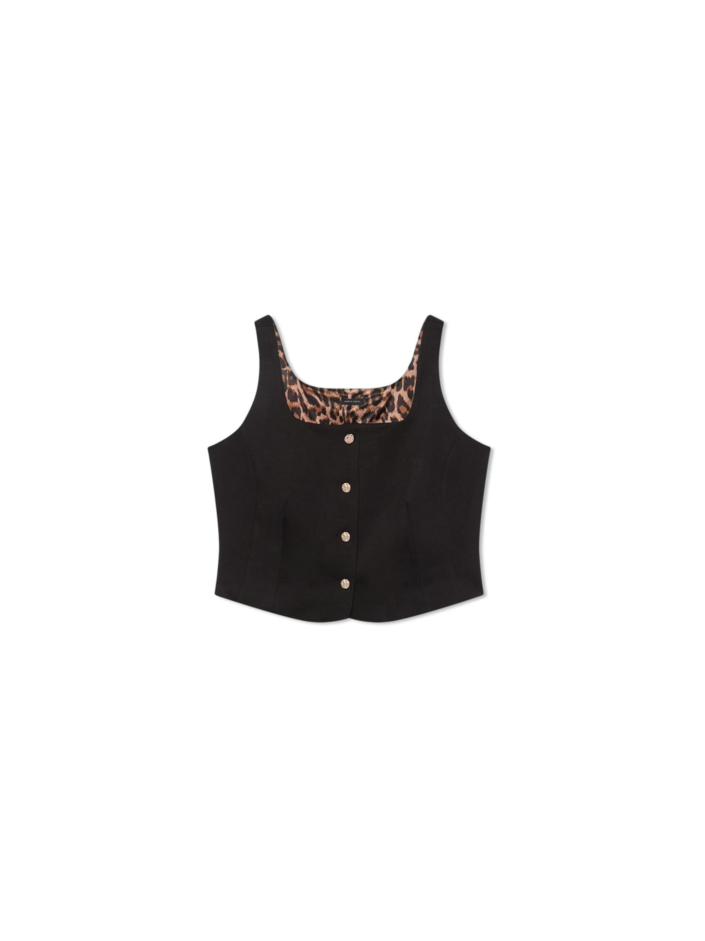 Fiorella Rubino - Top en negro: frente