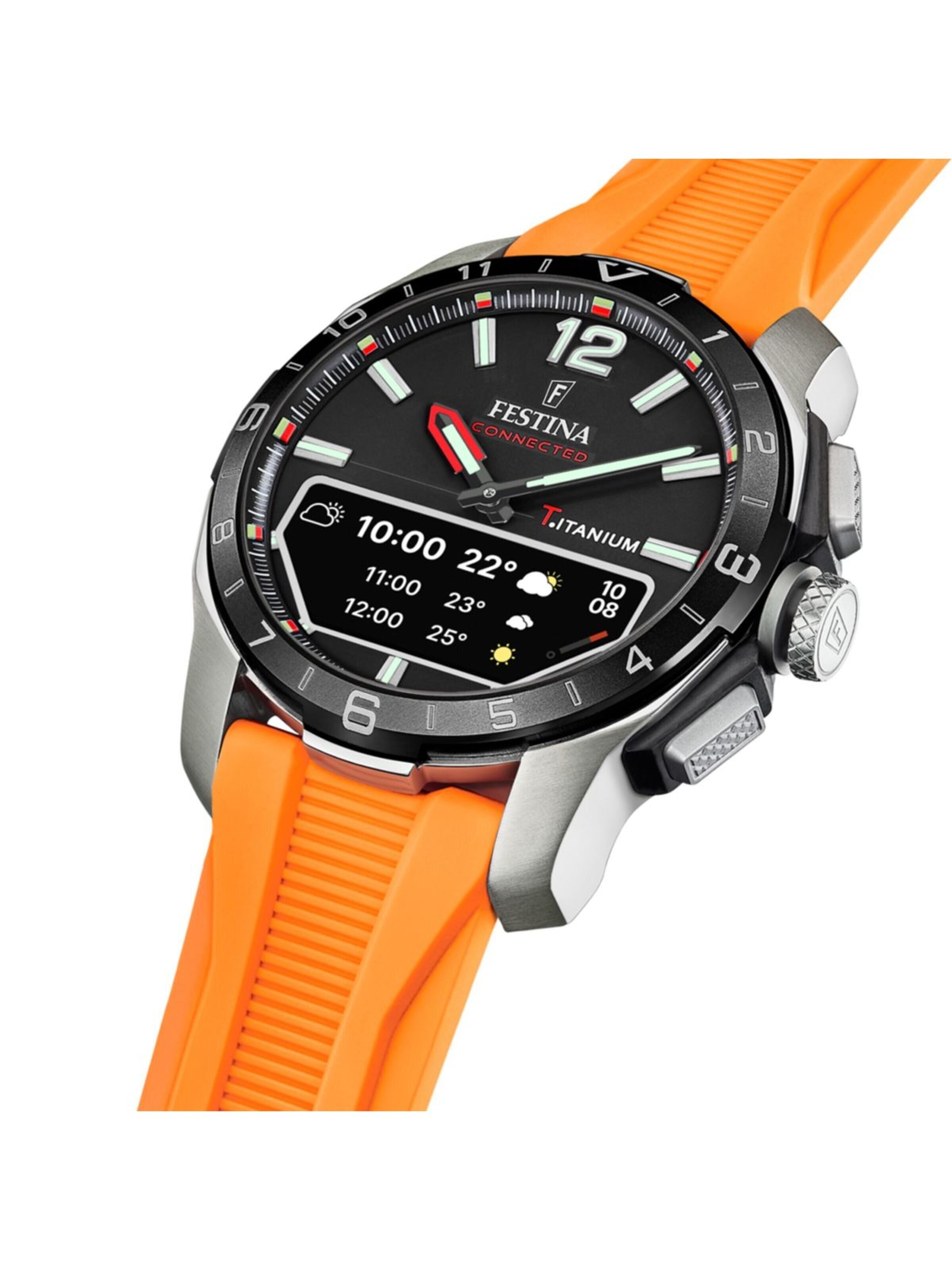 Montre digitale FESTINA en orange