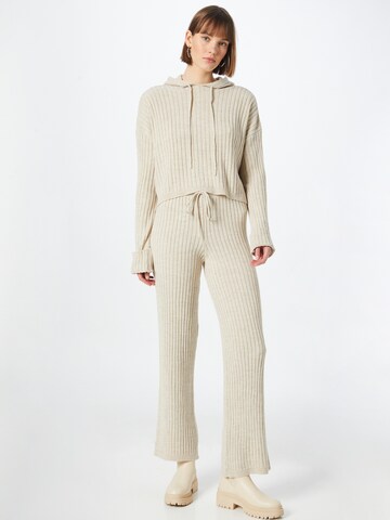 Nasty Gal Leisure suit in Beige: front