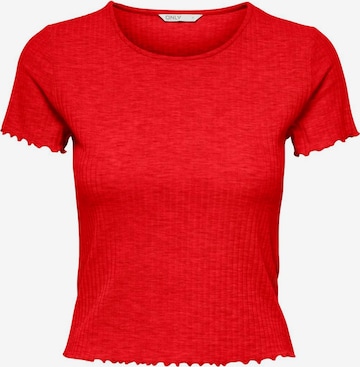 T-shirt 'Emma' ONLY en rouge : devant