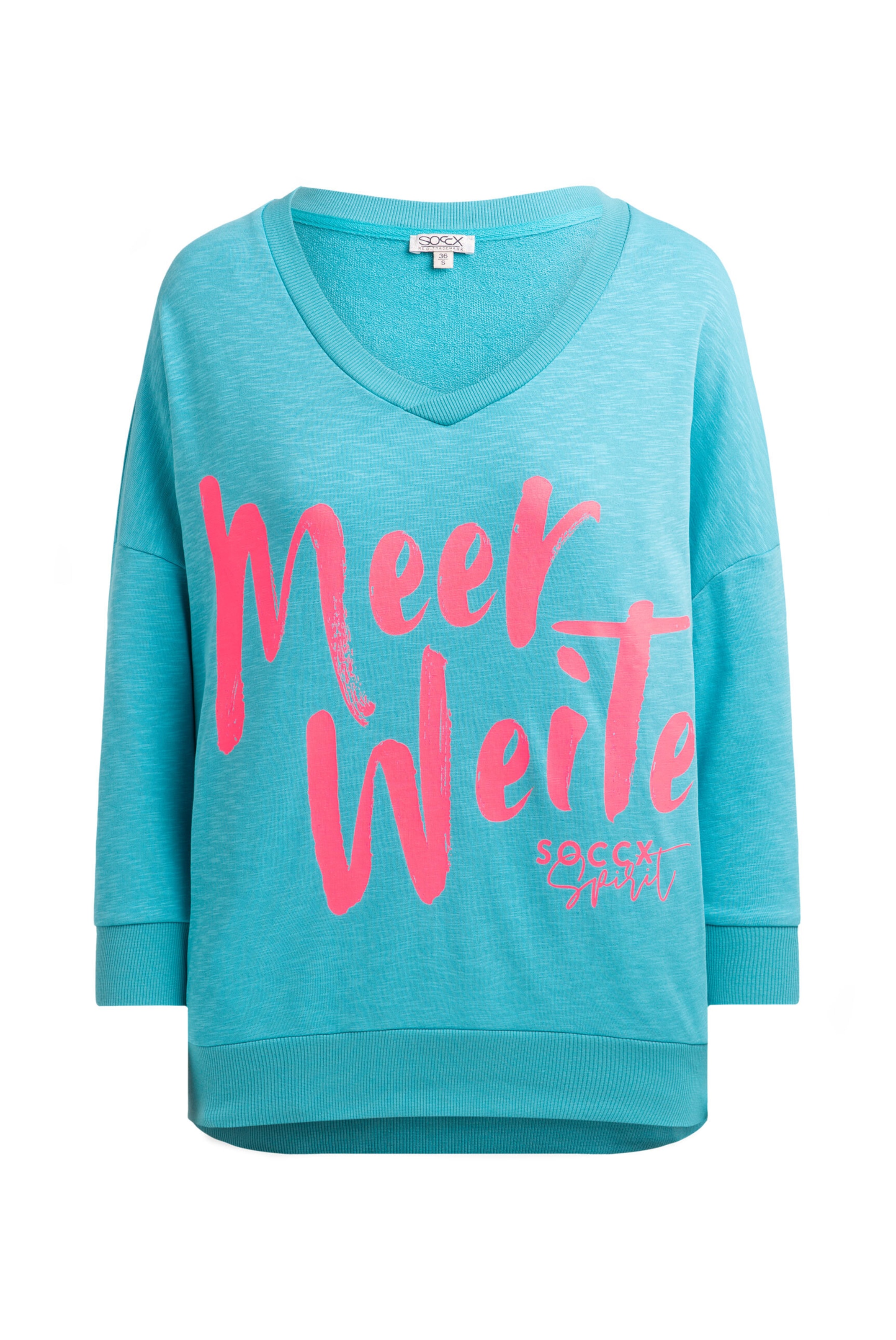 Soccx Sweatshirt in Blue: front