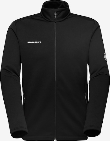 MAMMUT Funktionsfleecejacke in Schwarz: Vorderseite