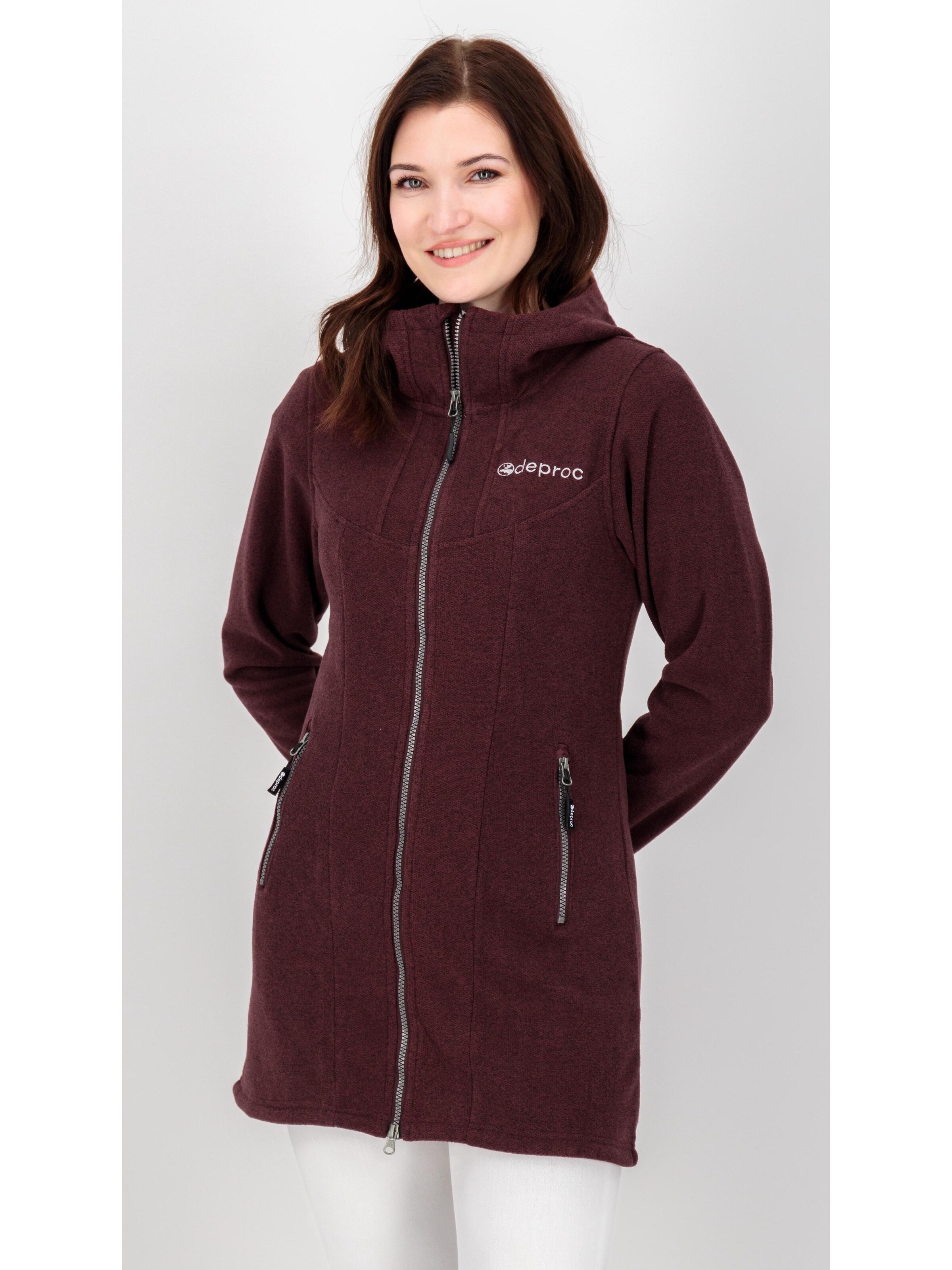 deproc Fleece Jacket 'GLORY APRIL' in Purple