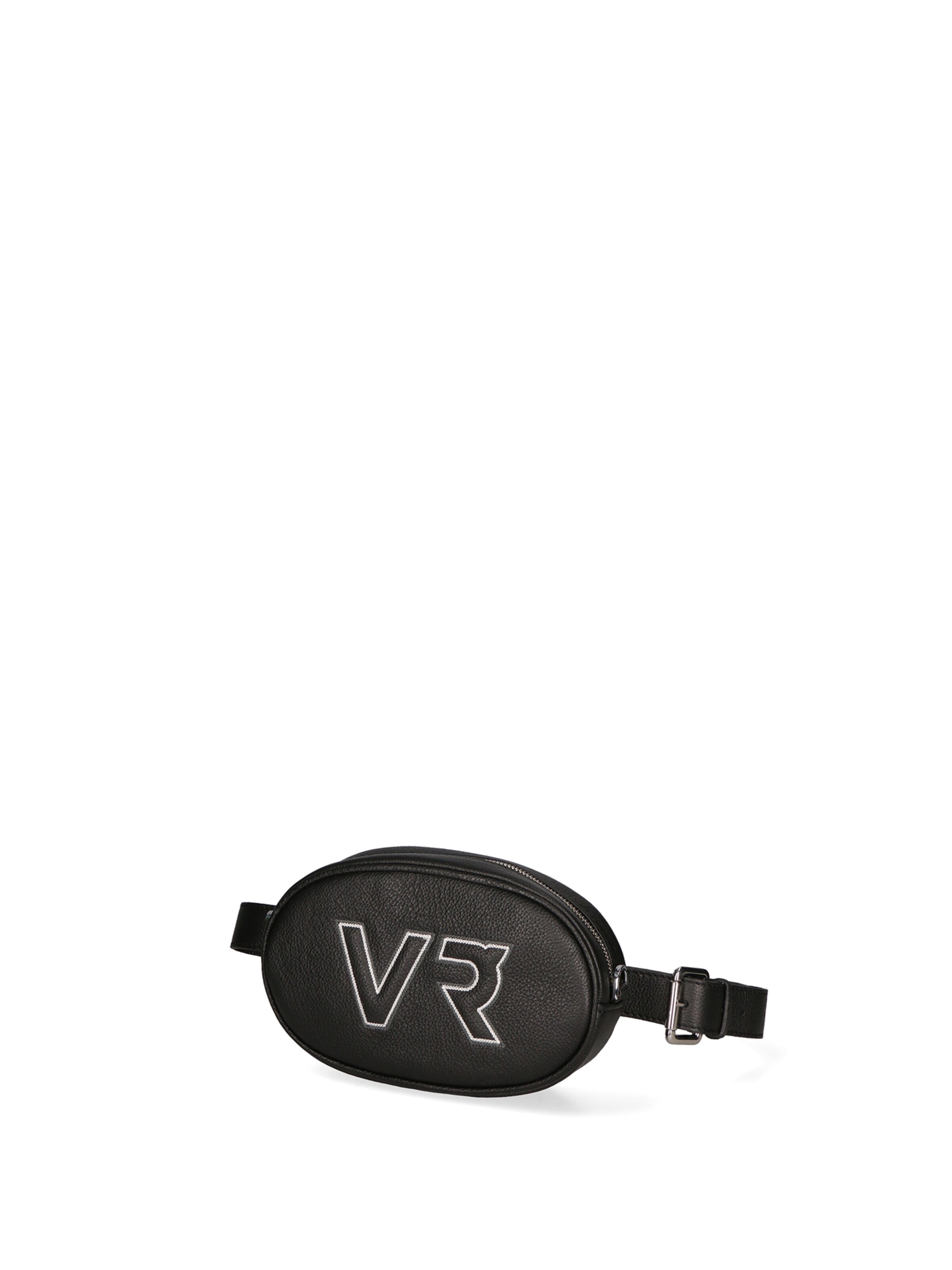 Borsa a tracolla 'Borsa a Tracolla Donna Pelle Dollaro con Zip Virginia Rhinè' di Virginia Rhinè in nero