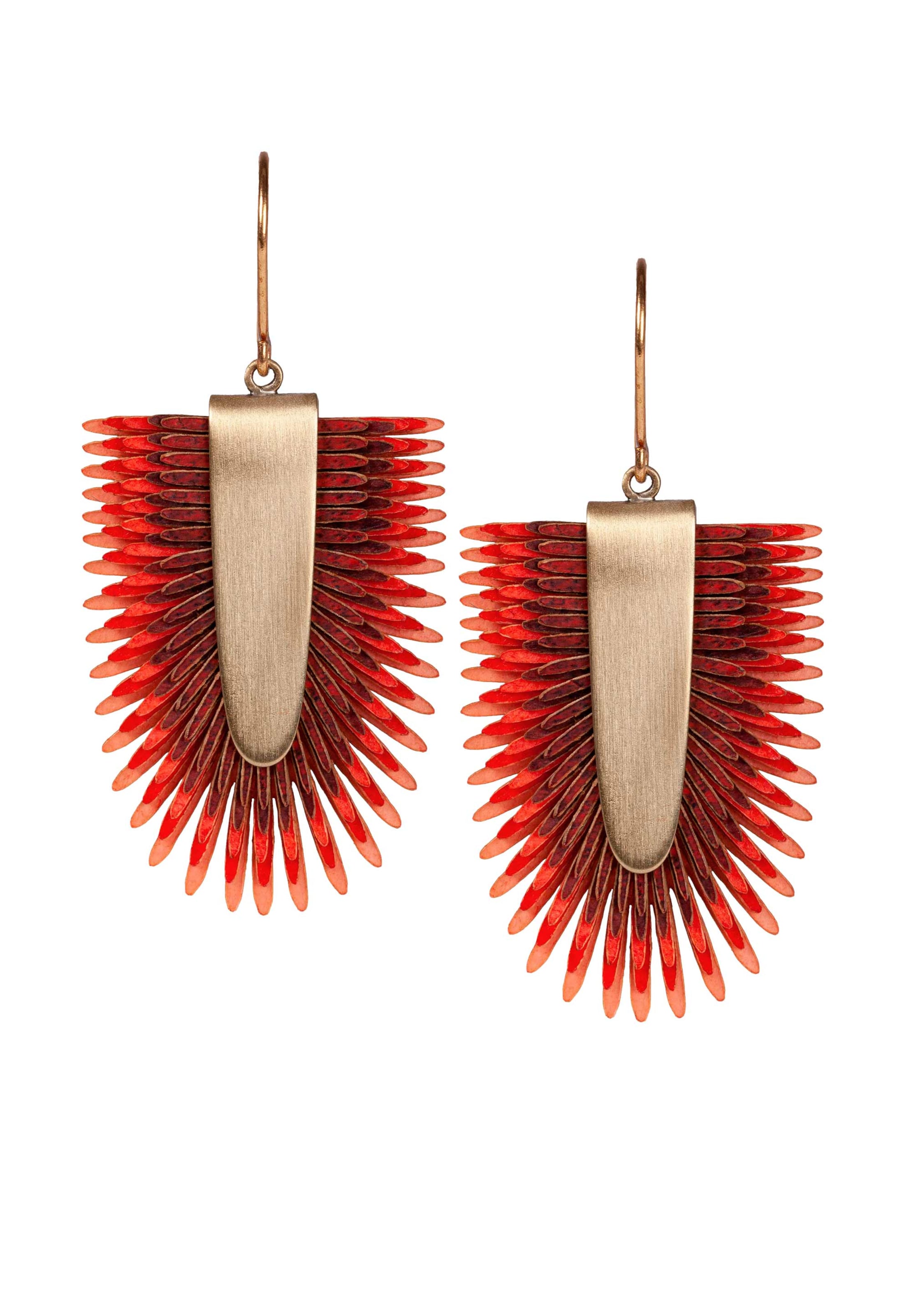 Gretchen Earrings 'Pam Pem' in Red: front