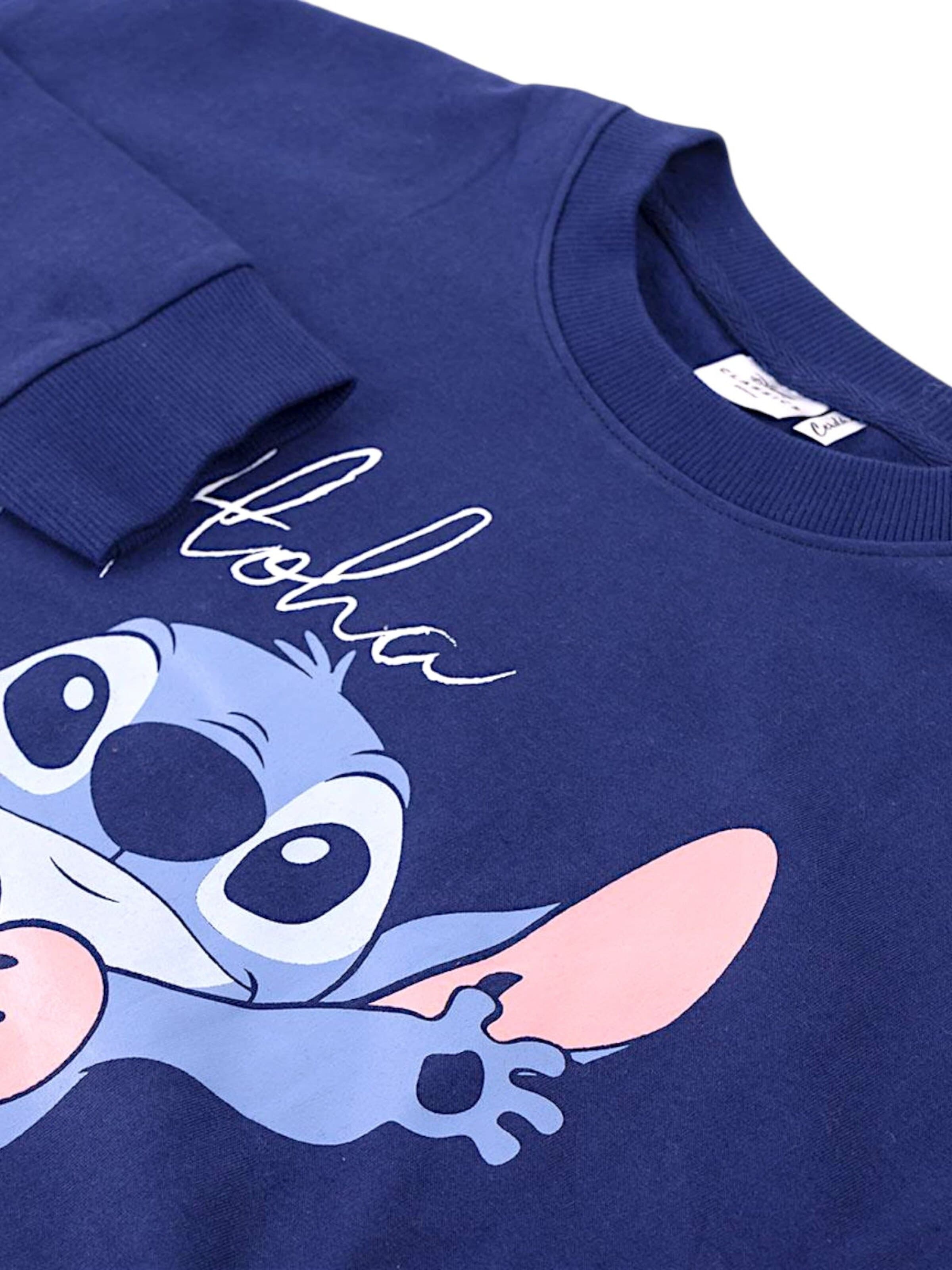 Disney Lilo & Stitch Sweatshirt 'Aloha'‌ in Blau
