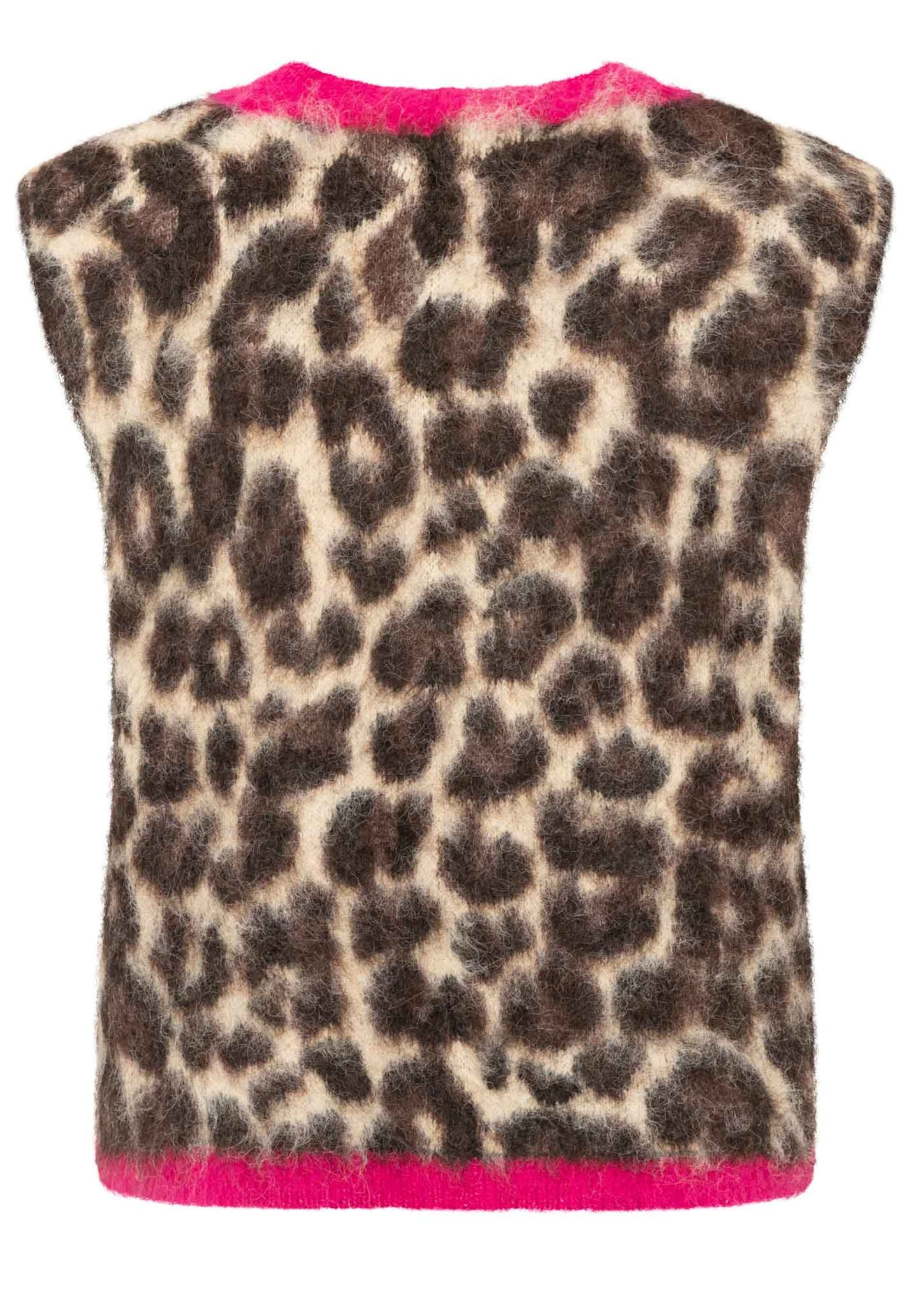 Gilet Zwillingsherz en beige : derrière