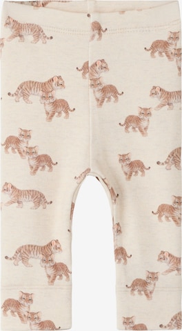 NAME IT Skinny Leggingsit 'NBMLorens' värissä beige: etupuoli