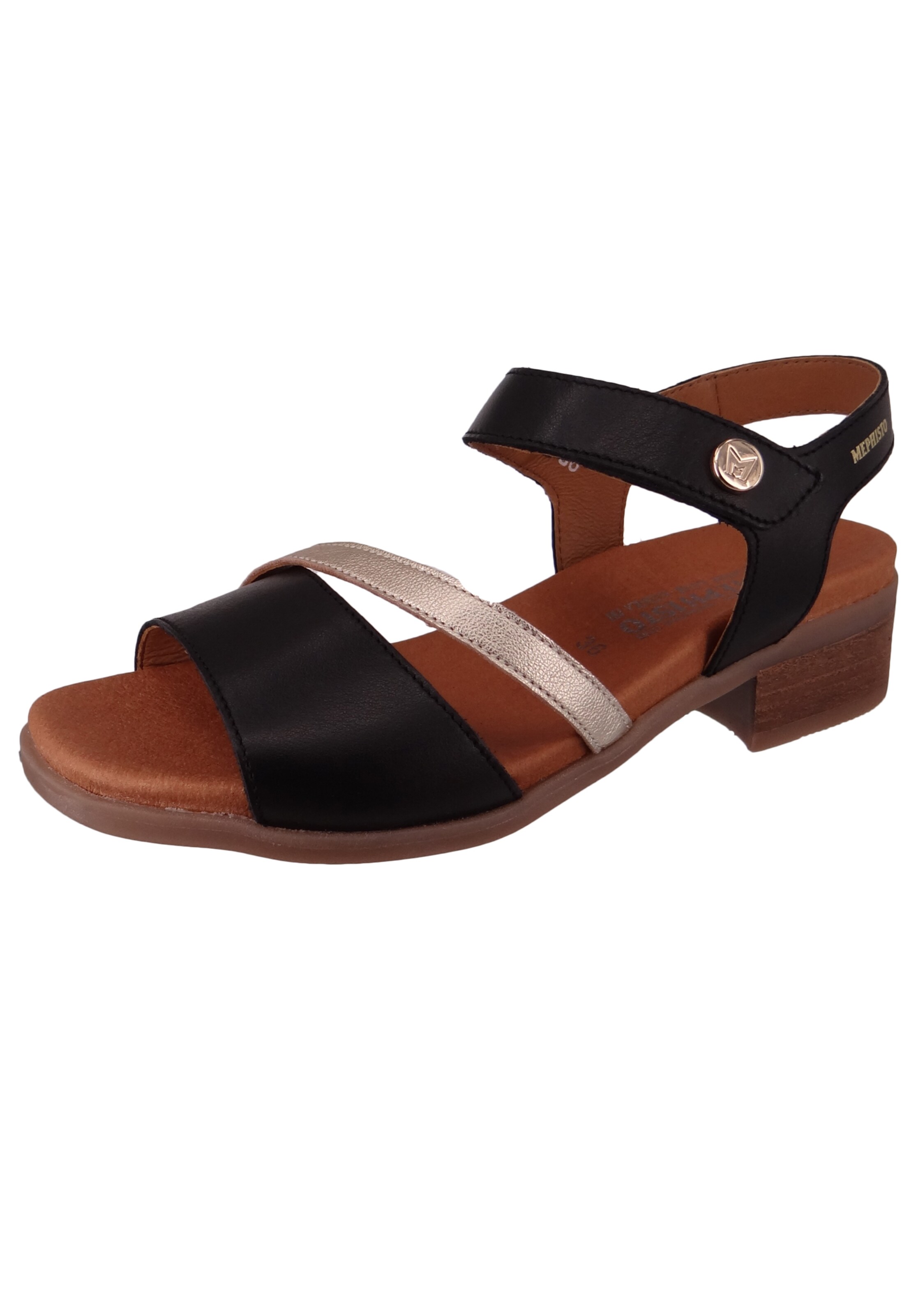 MEPHISTO Sandale 'Nikolia' in Schwarz: Vorderseite