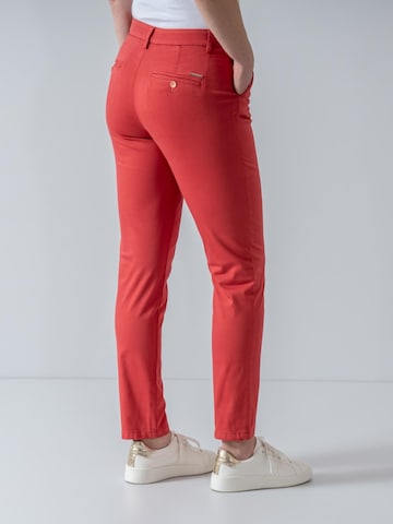 Slimfit Pantaloni chino 'Chiva 7500' di W. Wegener in rosso