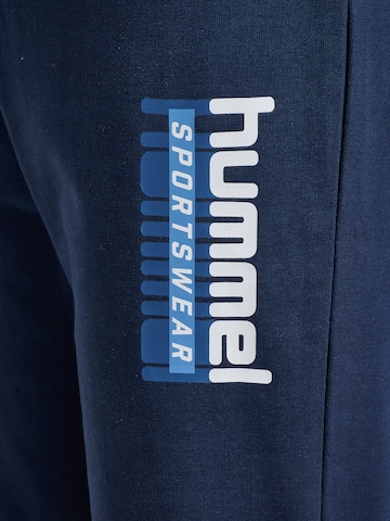 Hummel Tapered Broek 'Tukas' in Blauw