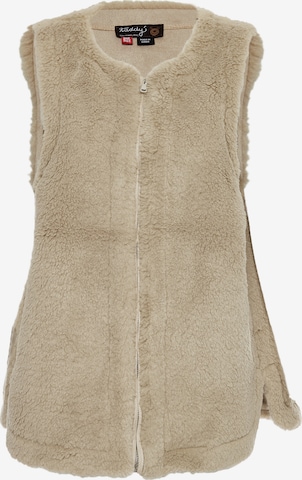 Gilet di taddy in beige: frontale