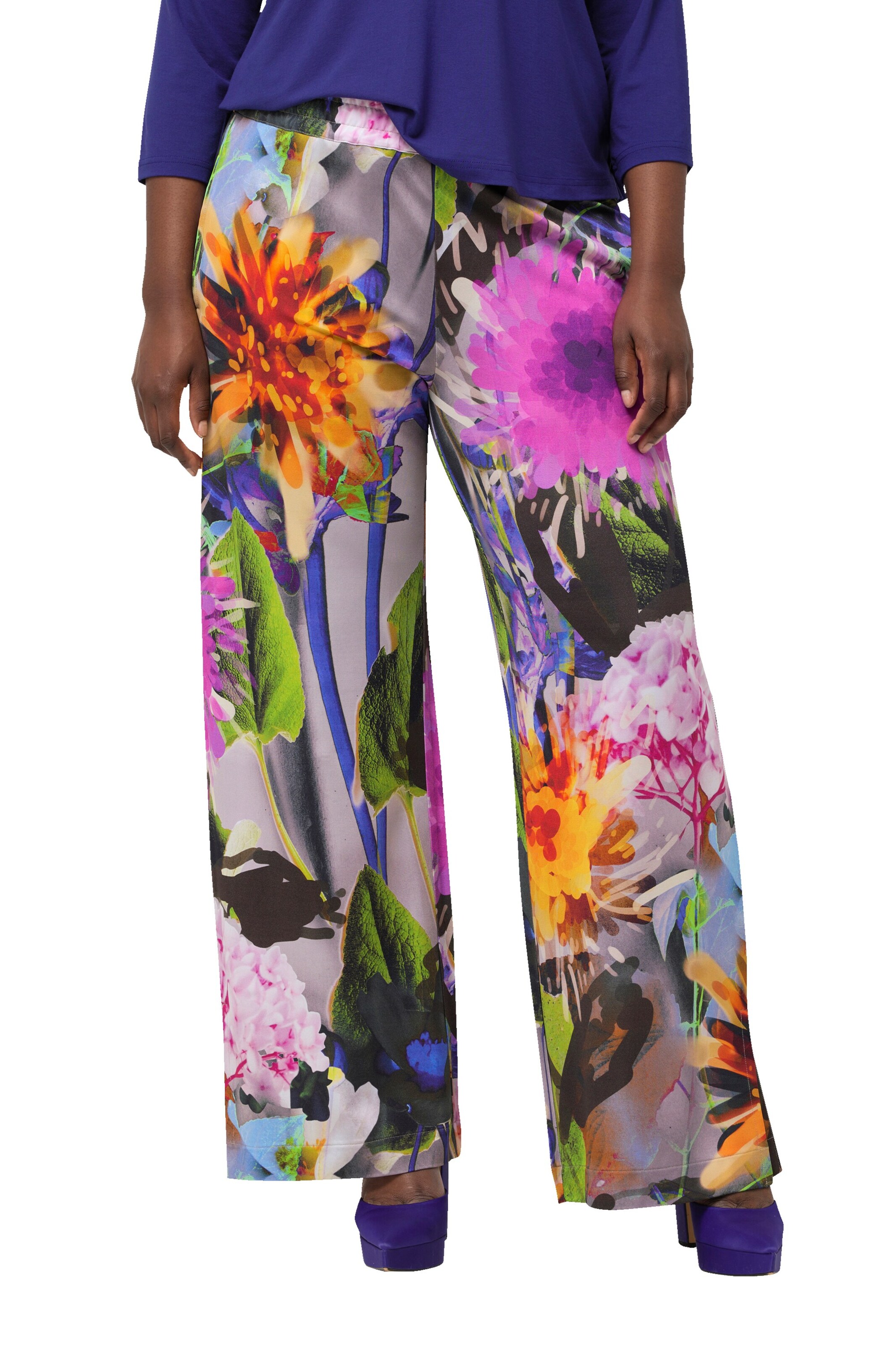 Ulla Popken Loose fit Pants in Mixed colors: front