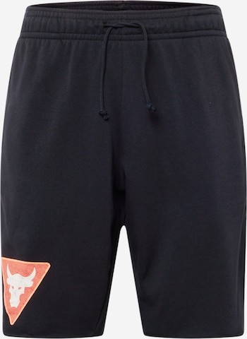 UNDER ARMOUR - Regular Calças de desporto em preto: frente