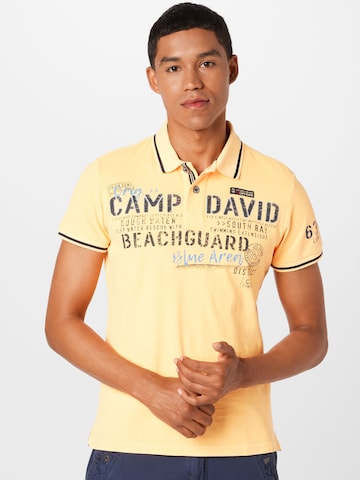 CAMP DAVID Póló - sárga: elől