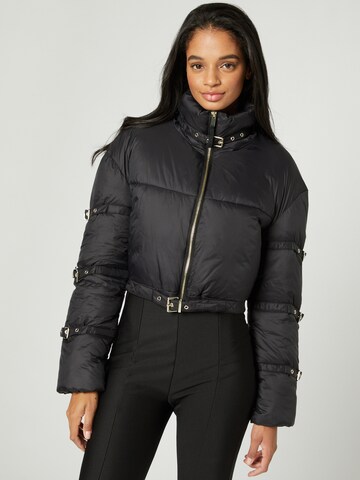 Hoermanseder x About You Winter Jacket 'Hetty' in Black: front