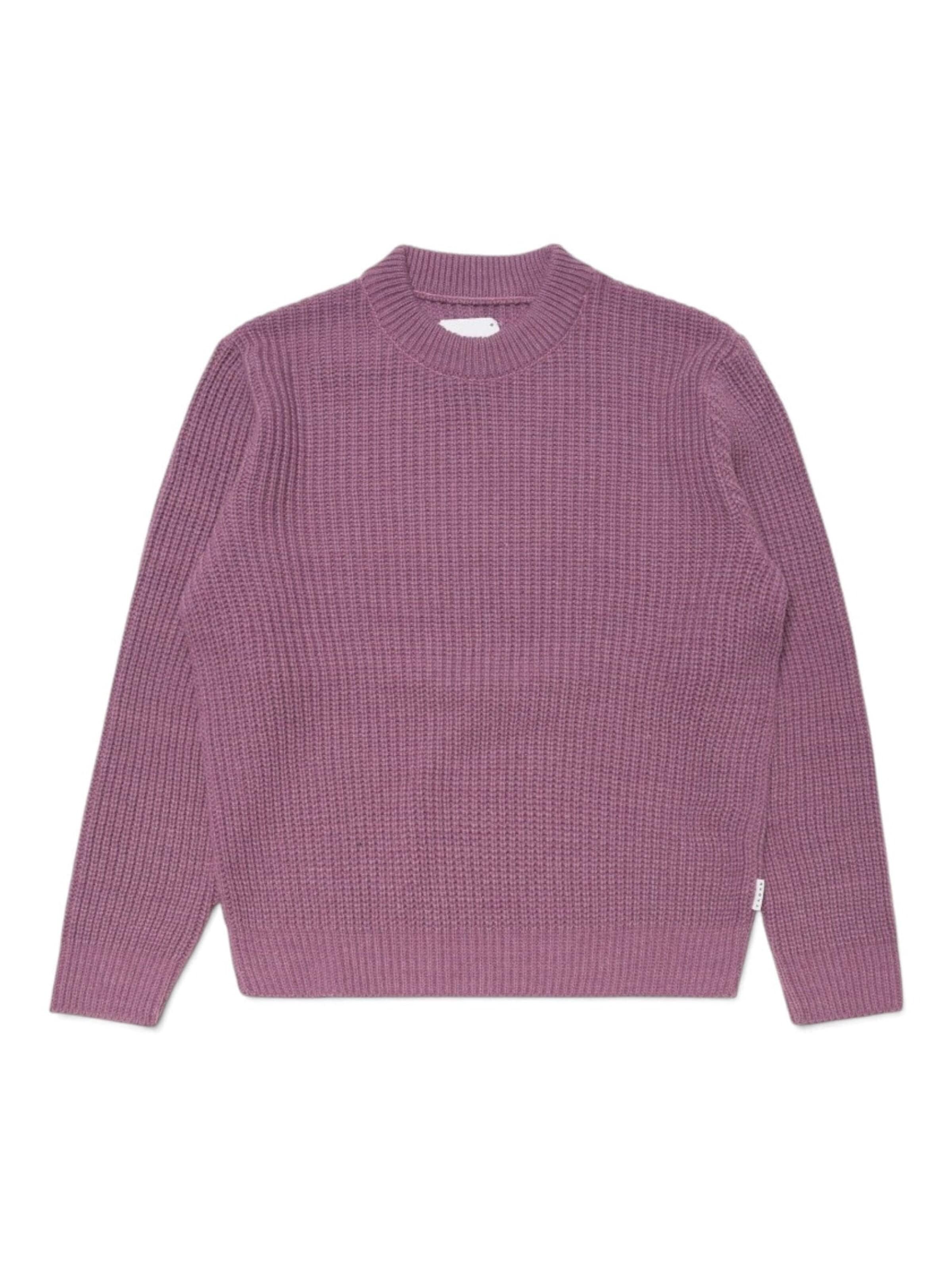 EDWIN Trui 'NIX SWEATER GRAPE NECTAR' in Lila: voorkant