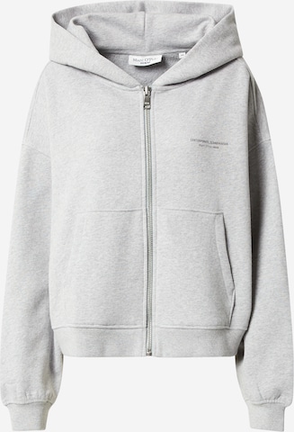Marc O'Polo DENIM Zip-Up Hoodie in Grey: front
