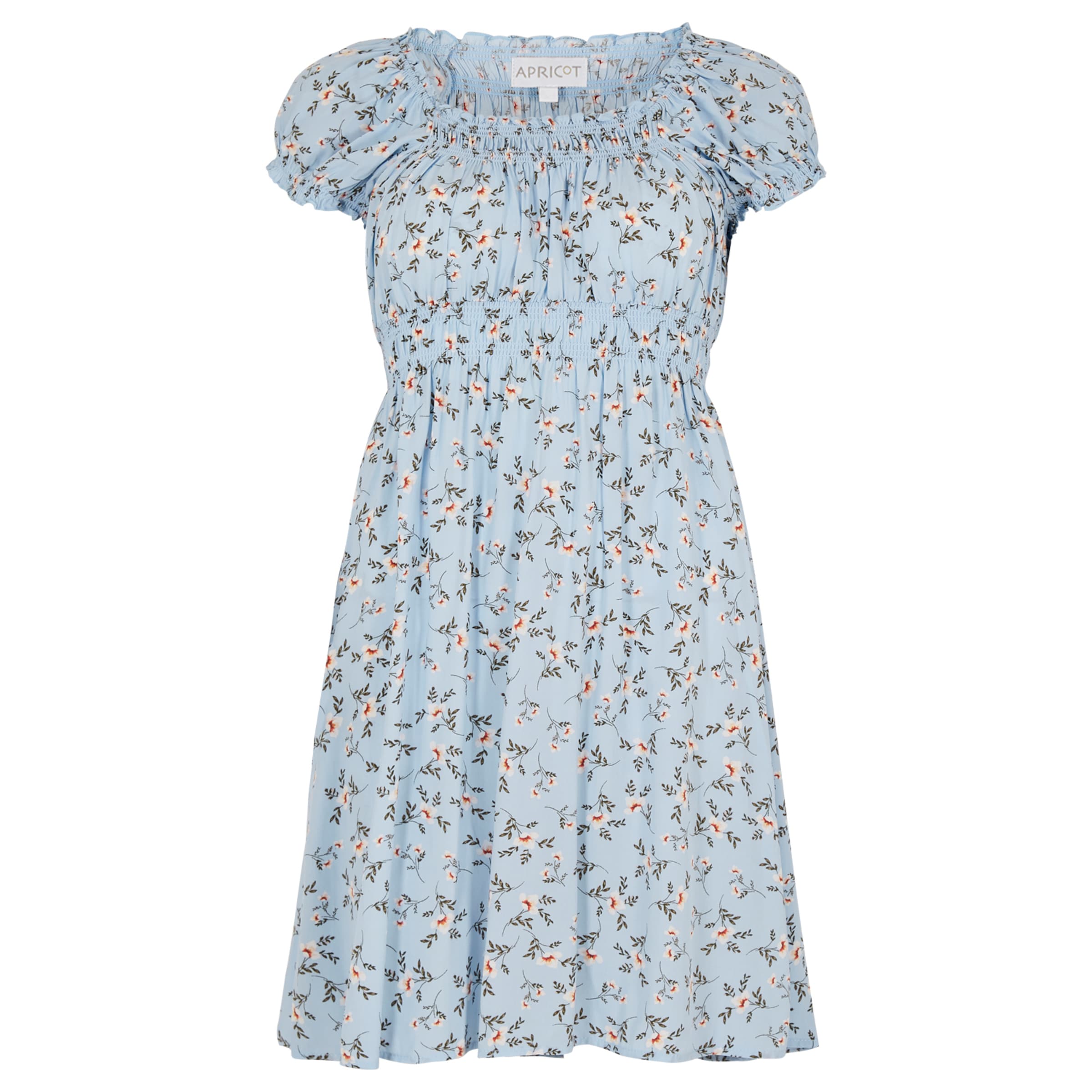 Apricot Jurk 'Orchidee' in de kleur Blauw, Productweergave