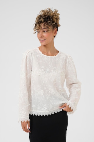 Cream Blouse 'Hilda' in White: front