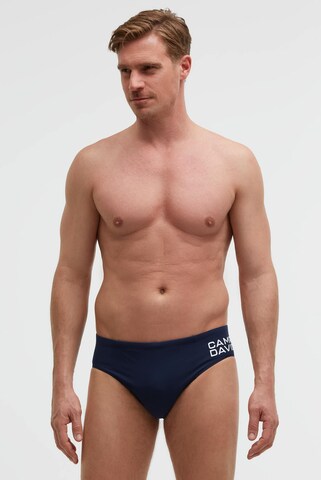 CAMP DAVID Board Shorts in Blue: front