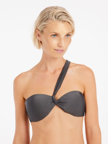 PROTEST Bandeau Bikini 'PRTBlum' in Grey
