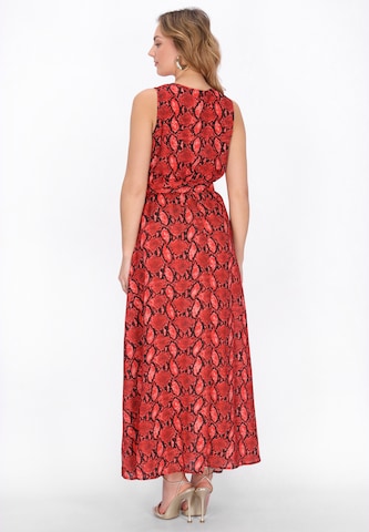 faina Dress 'Festive' in Red