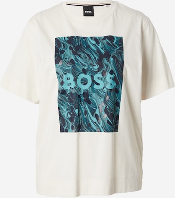 BOSS Shirt 'Elpha' in Wit: voorkant