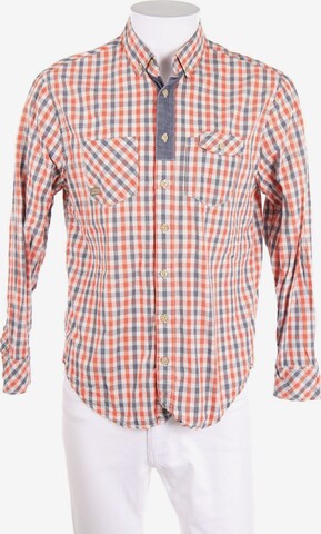 Time Out Button Up Shirt in M in Orange: front
