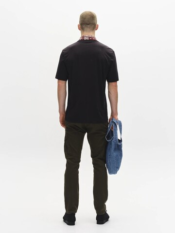 Coupe slim Pantalon 'Paul' GABBA en vert
