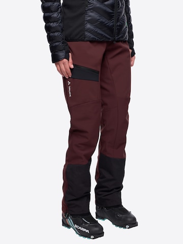 VAUDE Regular Sportbroek 'Monviso' in Bruin