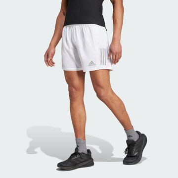 Regular Pantalon de sport 'Own the Run' ADIDAS SPORTSWEAR en blanc : devant