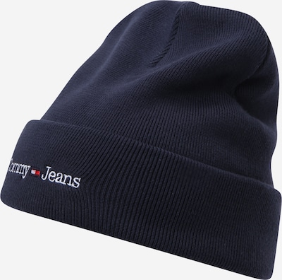 Tommy Jeans Beanie in Navy / Blood red / White, Item view