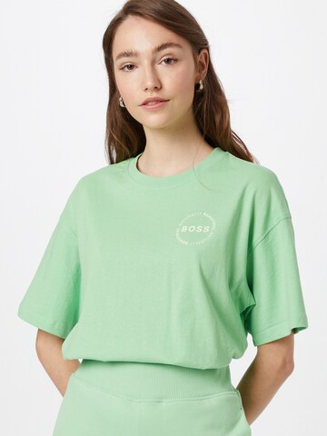 BOSS Orange Shirt 'Evina' in Green: front