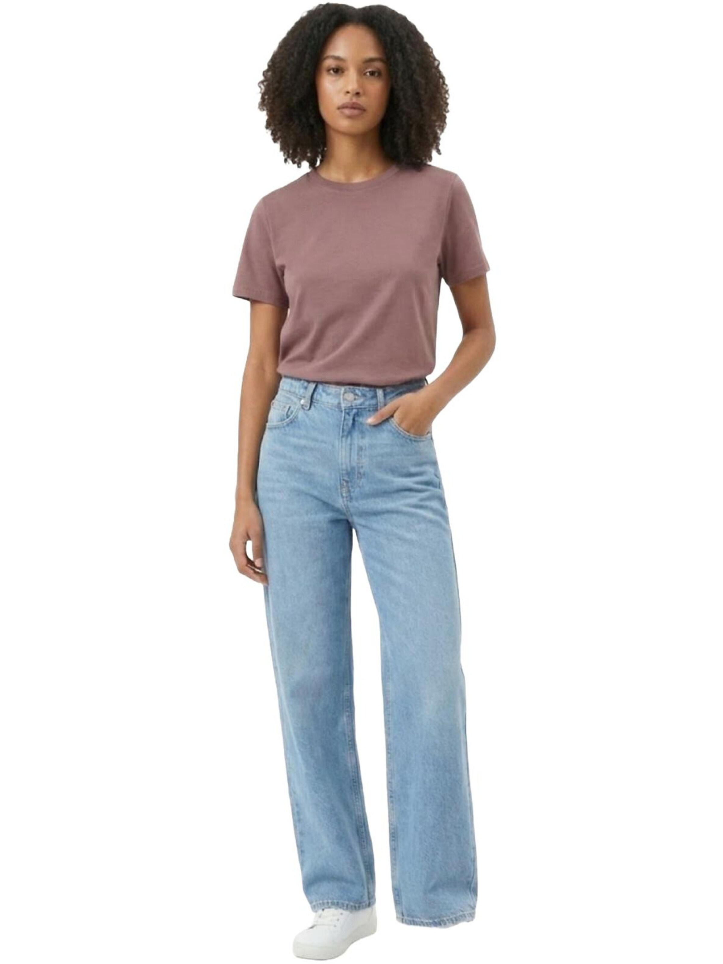 LTB Jeans Shirt 'LTB Jeans Damen Basic T-Shirt' in Brown: front