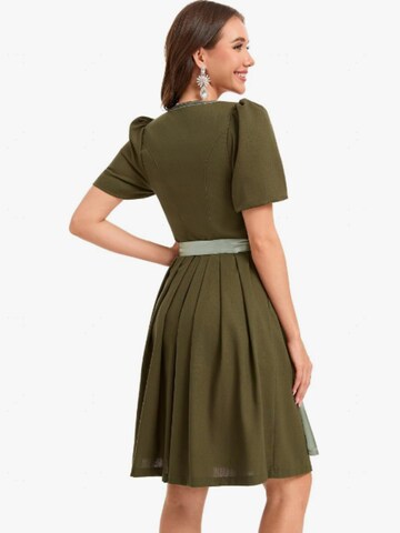 Yesfashion Dirndl w kolorze zielony