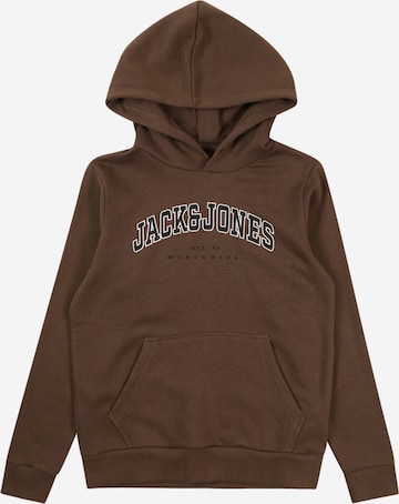 Jack & Jones Junior Sweatshirt 'Caleb' i brun: framsida