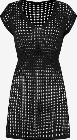 Cupshe Beach Dress in Black: front