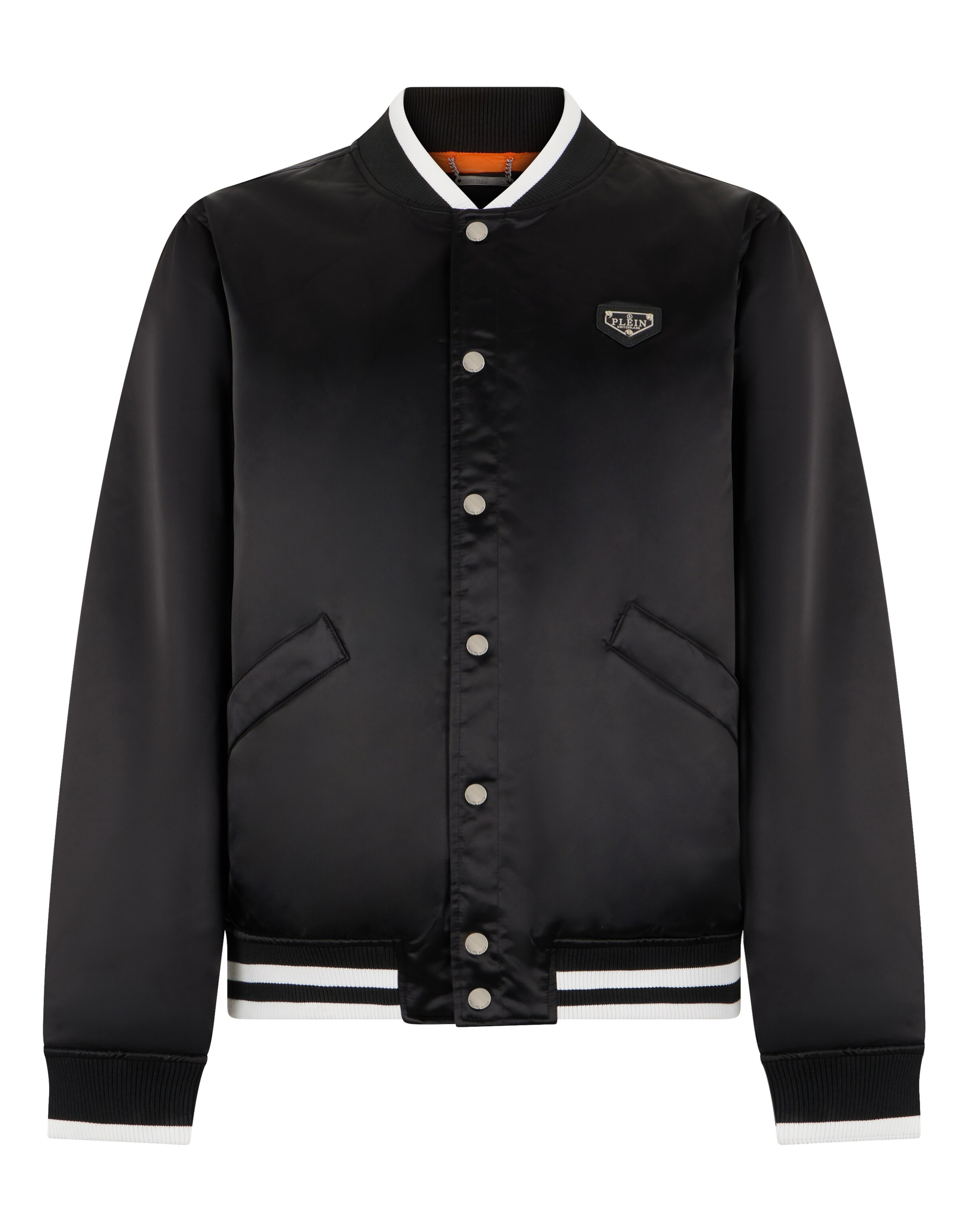Philipp Plein - Chaqueta de entretiempo en negro: frente