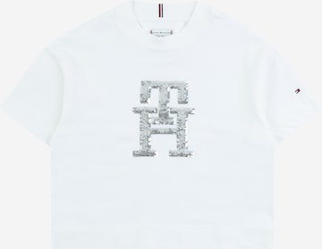 T-Shirt TOMMY HILFIGER en blanc : devant