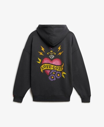 Veste de survêtement 'Old School Tattoo' Superdry en noir