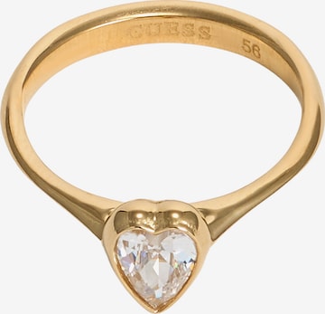 GUESS Ring 'Crystal Love' in Gold: front