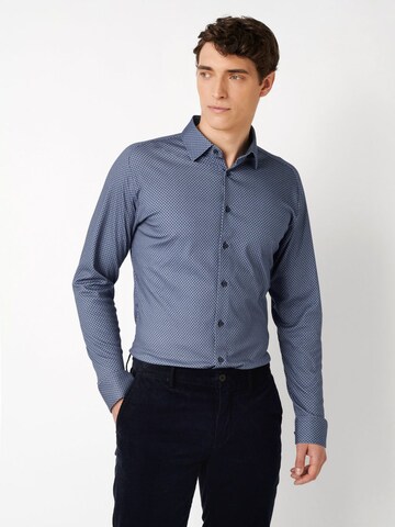 Coupe slim Chemise business DESOTO en bleu