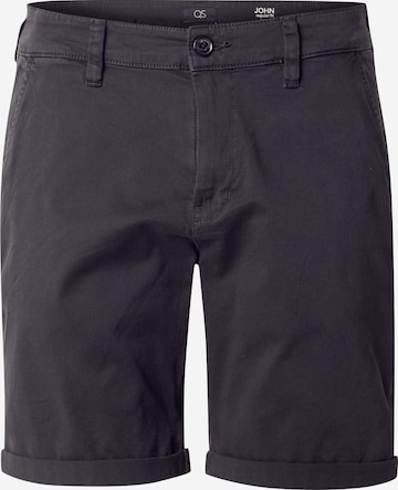 Pantalon chino 'John' QS en gris : devant