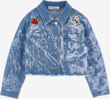 MONNALISA Between-season jacket 'Giubbino denim blu per bambina' in Blue: front